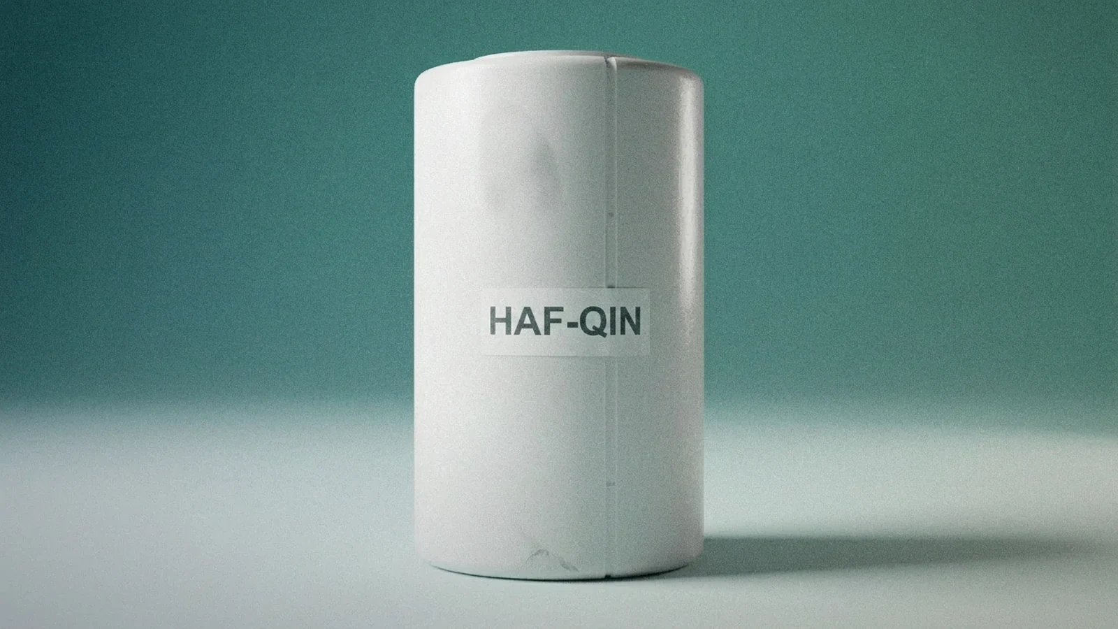 Unbranded white cylindrical refrigerator water filter cartridge representing Samsung HAF-QIN filter compatibility