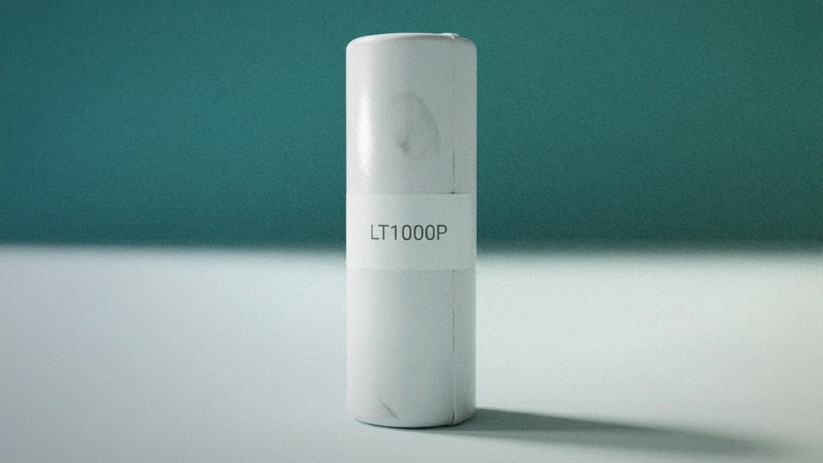 Unbranded white cylindrical refrigerator water filter cartridge representing LG LT1000P filter compatibility